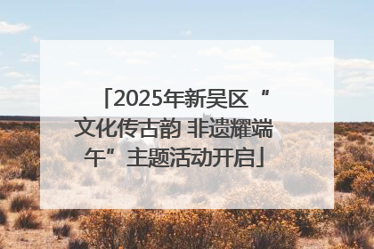 2025年新吴区“文化传古韵 非遗耀端午”主题活动开启